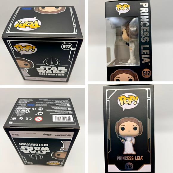 Star Wars Funko Pop Bundle Disney Parks C-3PO R2-D2 Chewbacca Leia - Picture 5 of 8